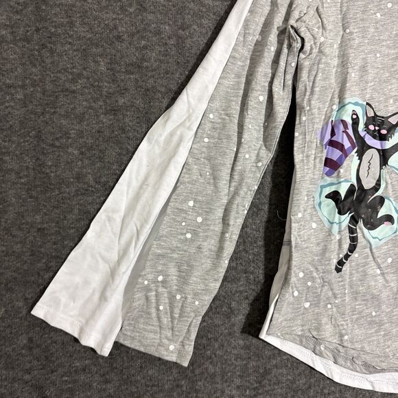 Wonder Nation Girl's Long Sleeve 2 Pack Print Graphic Pink Extra Large 14-16 - Picture 2 of 8